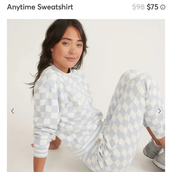 Marine Layer Checkered Sweatshirt - Picture 1 of 3